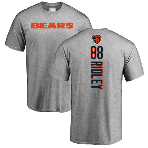 Chicago Bears Men Ash Riley Ridley Backer NFL Football #88 T Shirt